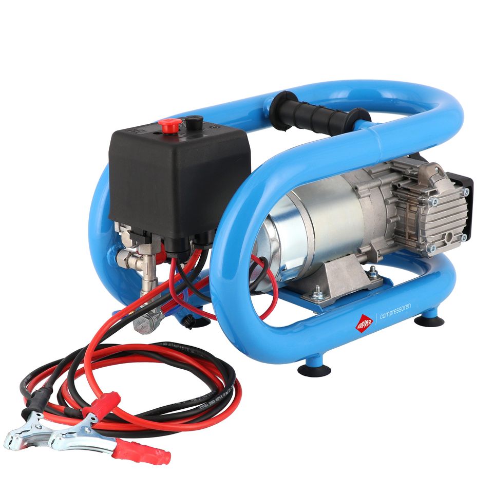 Airpress Mały kompresor samochodowy 12V LMO 3-190 8 bar 0.7 KM/0.5 kW 152 l/min 3 l bezolejowy dwutłokowy Airpress Mały kompresor samochodowy 12V LMO 3-190 8 bar 0.7 KM/0.5 kW 152 l/min 3 l bezolejowy dwutłokowy