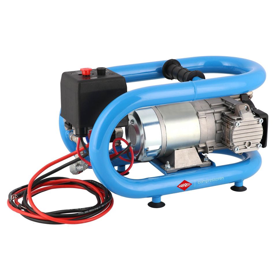 Airpress Mały kompresor samochodowy 12V LMO 3-190 8 bar 0.7 KM/0.5 kW 152 l/min 3 l bezolejowy dwutłokowy Airpress Mały kompresor samochodowy 12V LMO 3-190 8 bar 0.7 KM/0.5 kW 152 l/min 3 l bezolejowy dwutłokowy