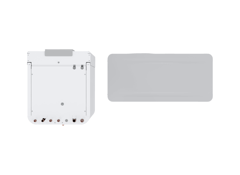 Stiebel HPA-O 05.1 CS Premium compact D Set 1 Zestaw inwerterowej monoblokowej pompy ciepła powietrze-woda z wieżą hydrauliczną HSBC 200. Wykonanie zewnętrzne PC.