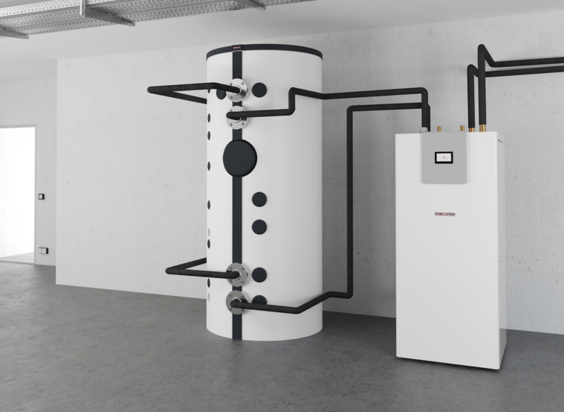 Stiebel WPE-I 44 H 400 Premium Inwerterowa pompa ciepła solonka – woda Modulacja mocy 10-44kW. Podgrzewanie cwu w technologii gorącego gazu. Dzięki dodatkowym komponentom pompę ciepła można wykorzystać do chłodzenia pasywnego, aktywnego lub równoczesnego