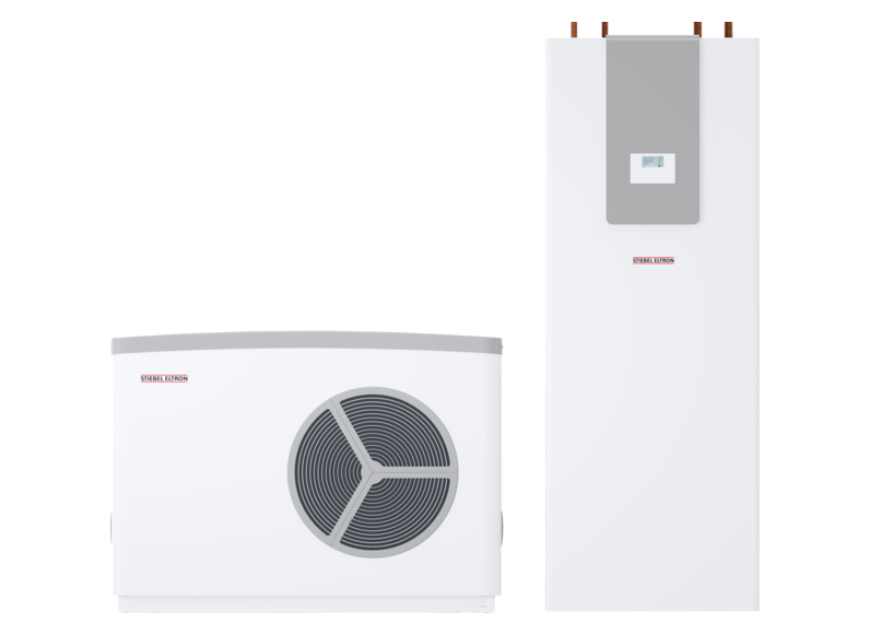 Stiebel HPA-O 07.1 CS Premium compact D Set 2 Zestaw inwerterowej monoblokowej pompy ciepła powietrze-woda z wieżą hydrauliczną HSBC 300 cool. Wykonanie zewnętrzne PC.