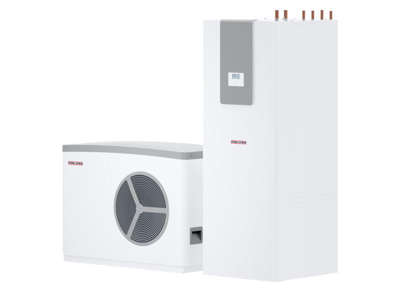 Stiebel HPA-O 05.1 CS Premium compact D Set 1 Zestaw inwerterowej monoblokowej pompy ciepła powietrze-woda z wieżą hydrauliczną HSBC 200. Wykonanie zewnętrzne PC.