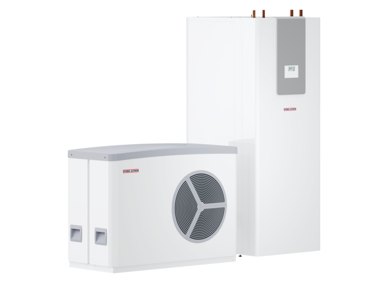 Stiebel HPA-O 13 C Premium compact D Set 2 Zestaw inwerterowej monoblokowej pompy ciepła powietrze-woda z wieżą hydrauliczną HSBC 300 cool. Wykonanie zewnętrzne PC.