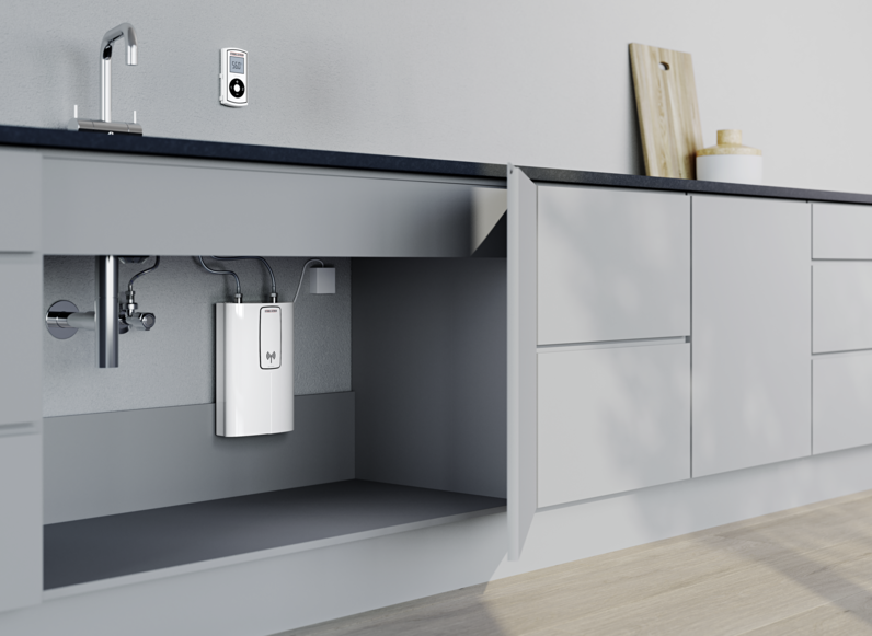Stiebel DCE 11/13 RC Elektroniczny ogrzewacz przepływowy z pilotem zdalnego sterowania