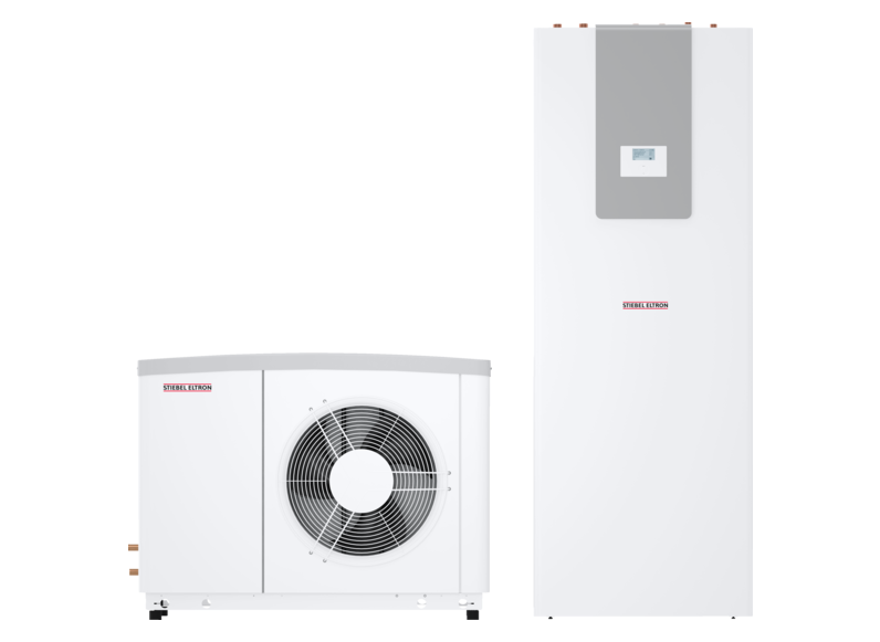 Stiebel HPA-O 4 CS Plus compact D Set Zestaw inwerterowej monoblokowej pompy ciepła powietrze-woda z wieżą hydrauliczną HSBC 200 (233510). Wykonanie zewnętrzne PC.