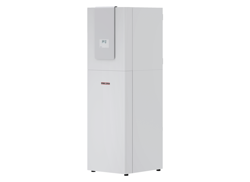 Stiebel HPG-I 12 DCS Premium Inwerterowa pompa ciepła solonka – woda z f. chłodzenia, regulatorem WPM, 162 litrowym zasobnikiem c.w.u., pompami obiegowymi dolnego i górnego źródła. Modulacja mocy 2.14-12.66kW. Maks. temp. zasilania +75°C. Klasa efektywno