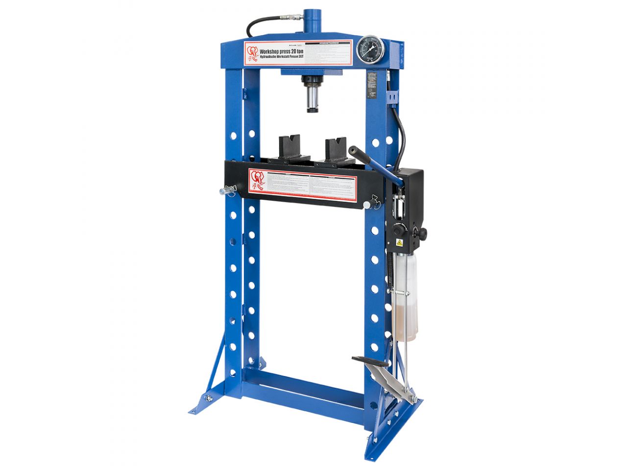 Airpress Prasa hydrauliczna 20T z dodatkowym pedałem 190 mm
