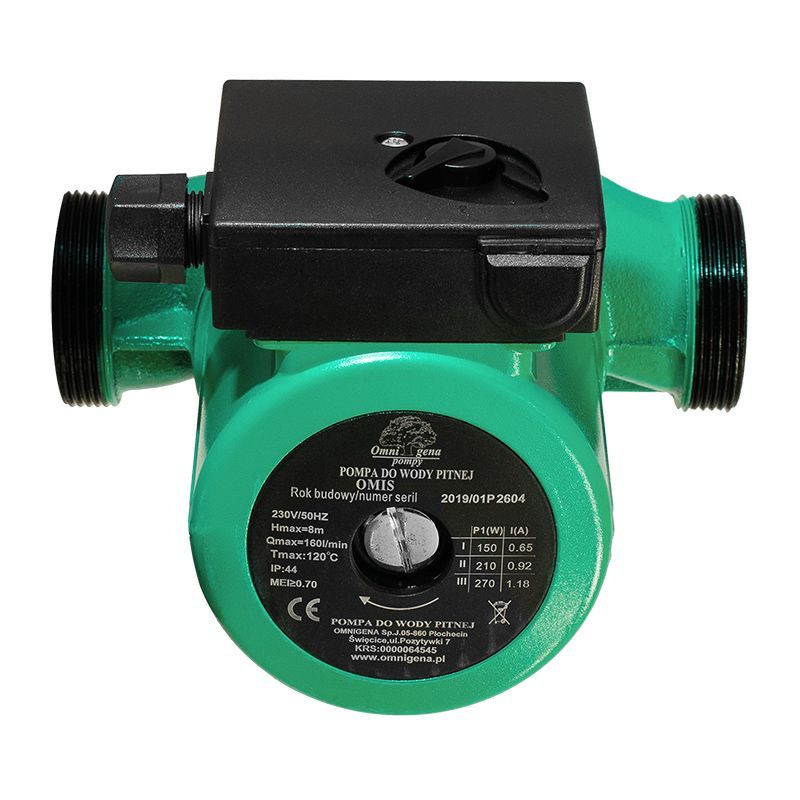 OMNIGENA OMIS 32-60/180 pompa ze śrubunkami do wody pitnej 