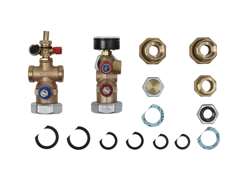 Stiebel WPKI 5-I Kompaktowa grupa podłączeniowa do zasobnika buforowego STH 210|415|720|720-1 Plus zasilanego pompą ciepła (bez wbudowanej pompy obiegowej) o mocy 