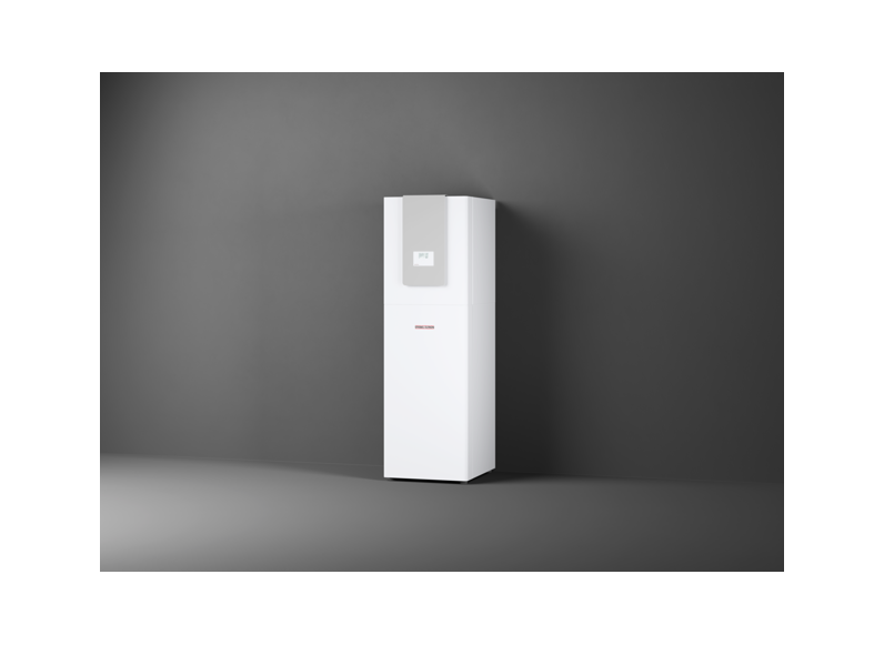 Stiebel HPG-I 12 DCS Premium Inwerterowa pompa ciepła solonka – woda z f. chłodzenia, regulatorem WPM, 162 litrowym zasobnikiem c.w.u., pompami obiegowymi dolnego i górnego źródła. Modulacja mocy 2.14-12.66kW. Maks. temp. zasilania +75°C. Klasa efektywno