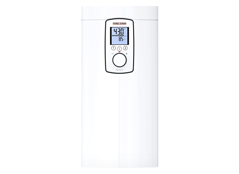 Stiebel DHE 27 Elektronicznie regulowany przepływowy ogrzewacz wody z dużym wyświetlaczem LCD