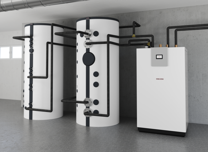Stiebel WPE-I 87 H 400 Premium Inwerterowa pompa ciepła solonka – woda Modulacja mocy 21-87kW. Podgrzewanie cwu w technologii gorącego gazu. Dzięki dodatkowym komponentom pompę ciepła można wykorzystać do chłodzenia pasywnego, aktywnego lub równoczesnego