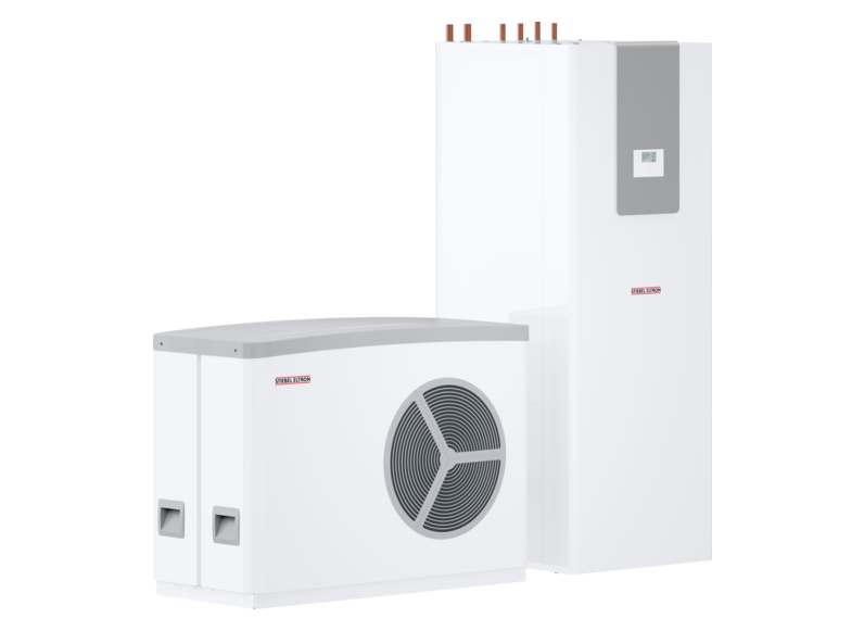 Stiebel HPA-O 05.1 CS Premium compact D Set 1 Zestaw inwerterowej monoblokowej pompy ciepła powietrze-woda z wieżą hydrauliczną HSBC 200. Wykonanie zewnętrzne PC.