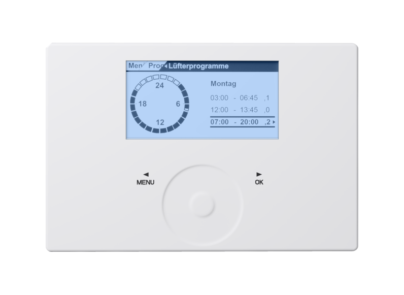 Stiebel FES Komfort Termostat pokojowy z czujnikiem temperatury i wilgotności LWZ 8 CS (umożliwia funk. chłodzenia) i LWZ 5 S; montaż natynkowy.