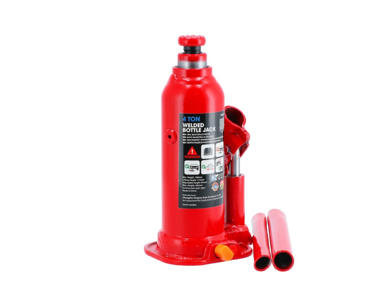 Airpress Podnośnik butelkowy 4T 377 mm