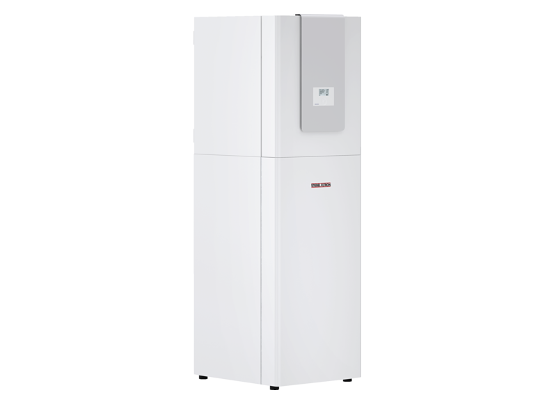 Stiebel HPG-I 12 DCS Premium Inwerterowa pompa ciepła solonka – woda z f. chłodzenia, regulatorem WPM, 162 litrowym zasobnikiem c.w.u., pompami obiegowymi dolnego i górnego źródła. Modulacja mocy 2.14-12.66kW. Maks. temp. zasilania +75°C. Klasa efektywno