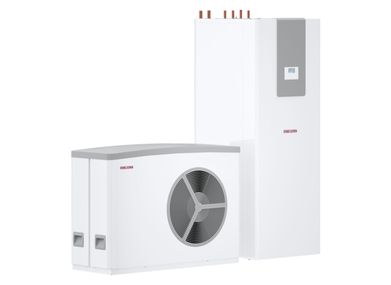 Stiebel HPA-O 10 Premium compact D Set 1 Zestaw inwerterowej monoblokowej pompy ciepła powietrze-woda z wieżą hydrauliczną HSBC 200. Wykonanie zewnętrzne PC.