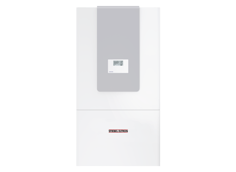 Stiebel HPG-I 12 DCS Premium Inwerterowa pompa ciepła solonka – woda z f. chłodzenia, regulatorem WPM, 162 litrowym zasobnikiem c.w.u., pompami obiegowymi dolnego i górnego źródła. Modulacja mocy 2.14-12.66kW. Maks. temp. zasilania +75°C. Klasa efektywno